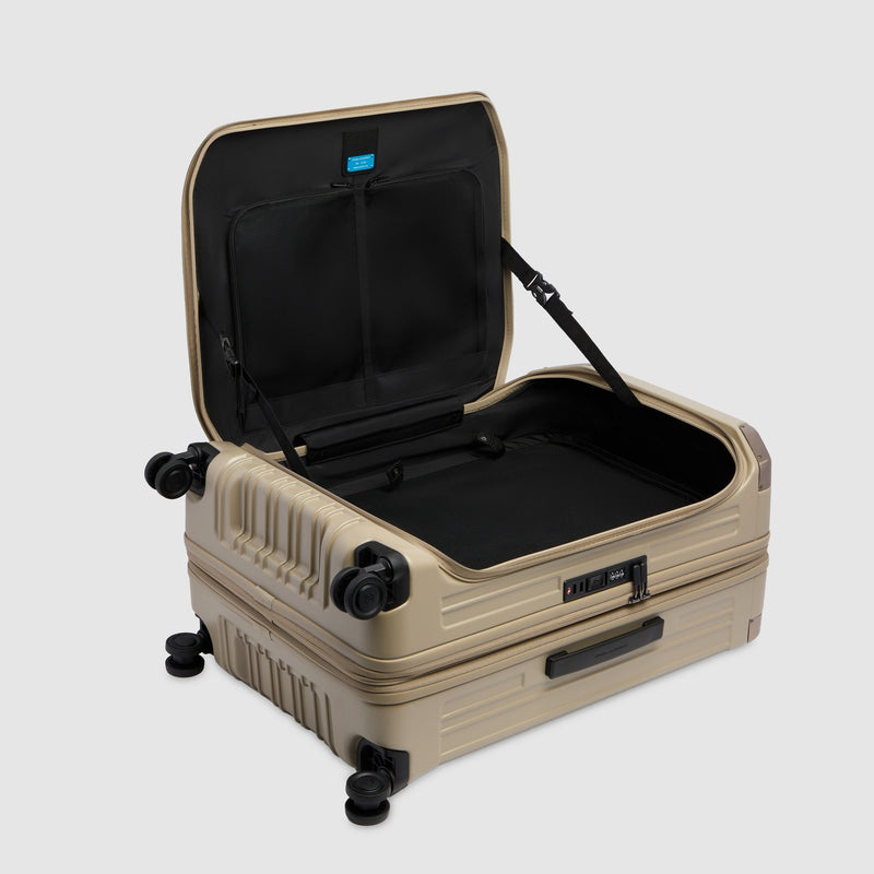 Expandable Hardside Spinner Suitcase with TSA Lock - Matt beige - photo 4