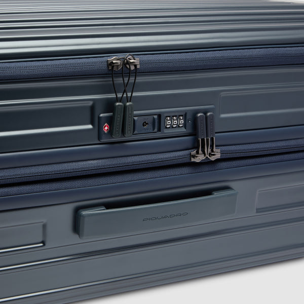 Grande valise à 4 roues extensible - Bleu mat - photo 7