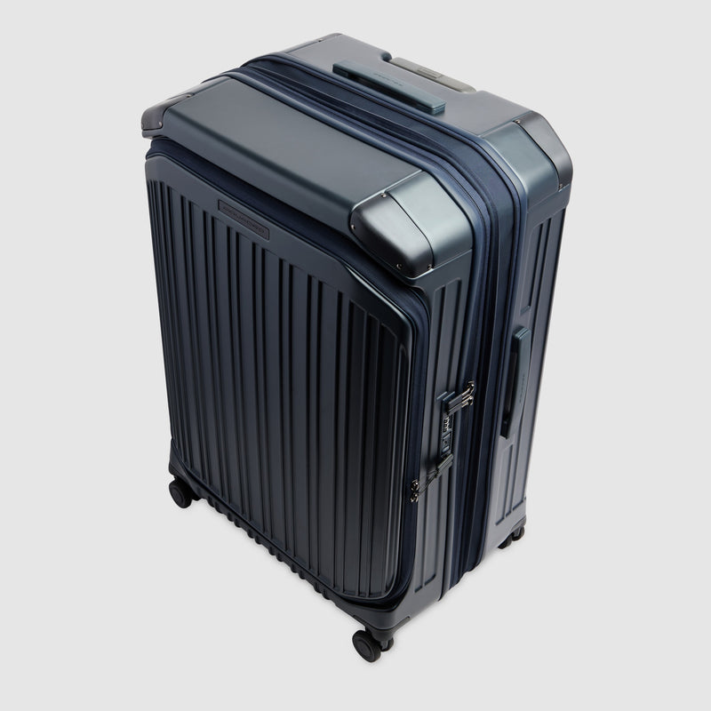 Grande valise à 4 roues extensible - Bleu mat - photo 9