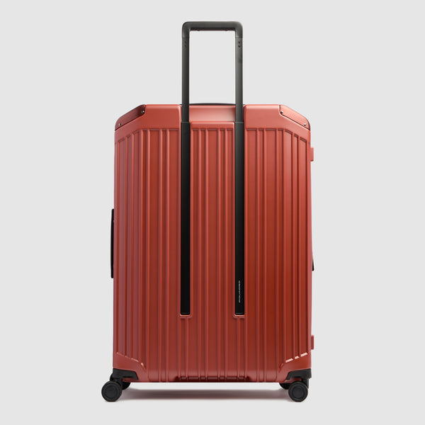 Large Expandable Hardshell Suitcase with Dual Access - Matt leather brown - photo 3
