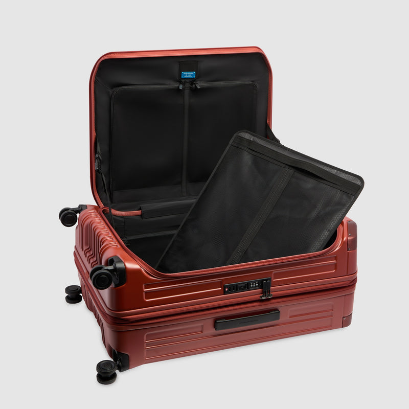 Large Expandable Hardshell Suitcase with Dual Access - Matt leather brown - photo 5