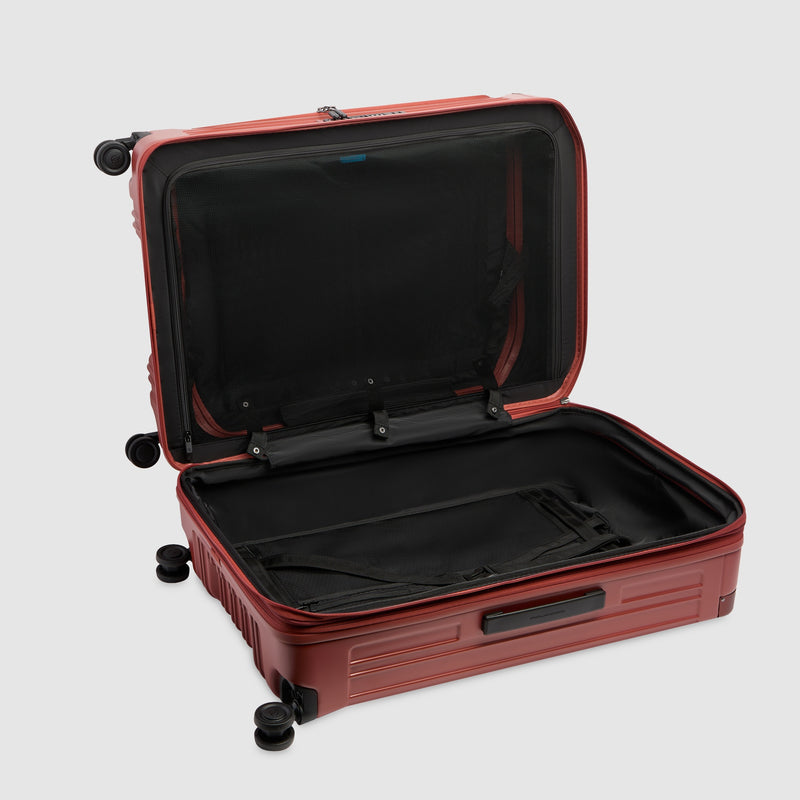 Large Expandable Hardshell Suitcase with Dual Access - Matt leather brown - photo 6