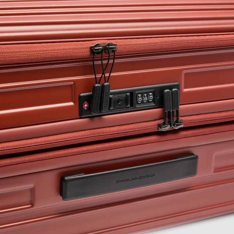 Large Expandable Hardshell Suitcase with Dual Access - Matt leather brown - photo 7