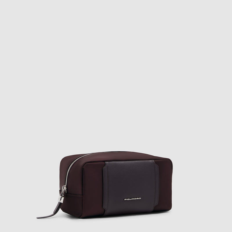 Beauty case piccolo in tessuto riciclato