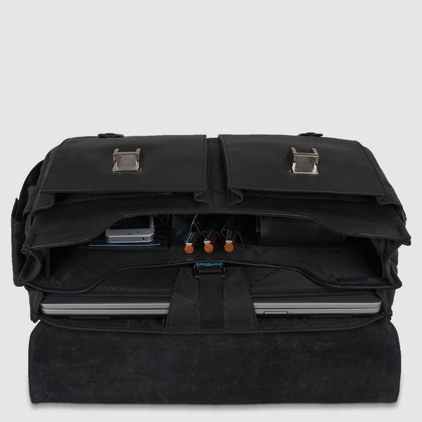 Convertible Leather Briefcase Backpack 15.6" Laptop - 5
