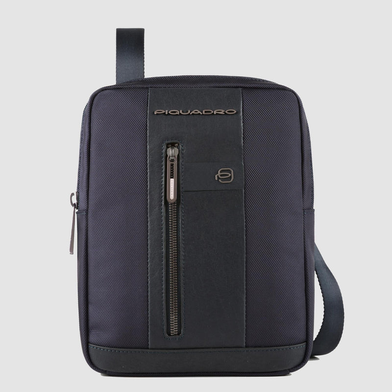 Borsello uomo porta iPad® - blu/cuoio