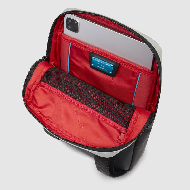 Men's Leather Crossbody Bag with iPad® Compartment