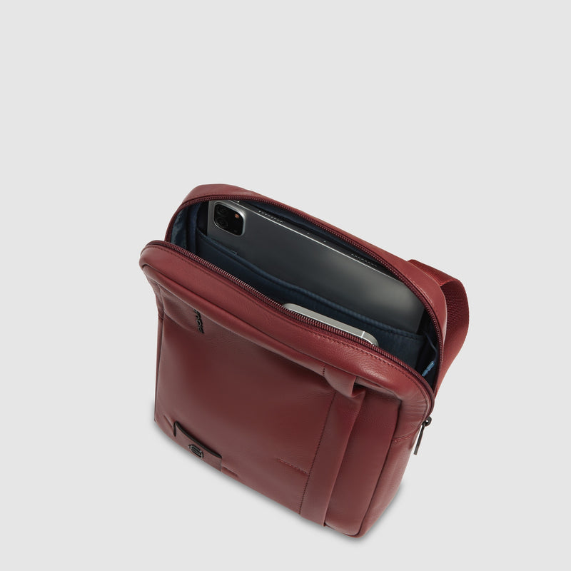 Men's Leather Crossbody Bag for iPad® 11" - Leather brown - photo 4