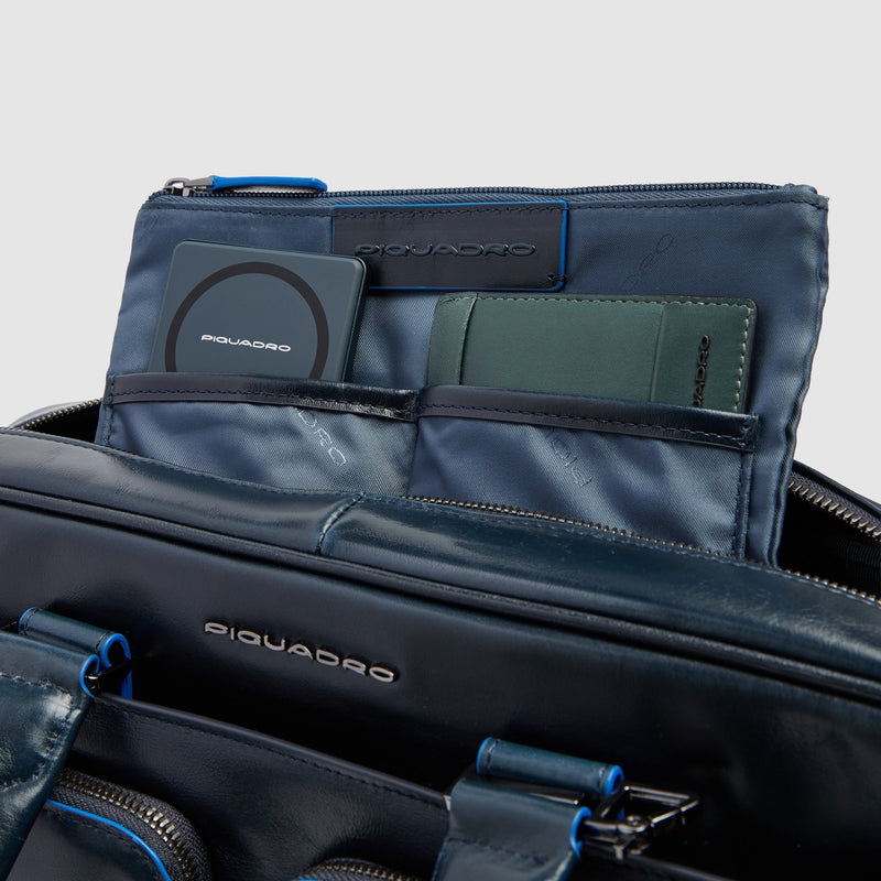 Leather Briefcase for 14" Laptop & iPad® Pro 13"