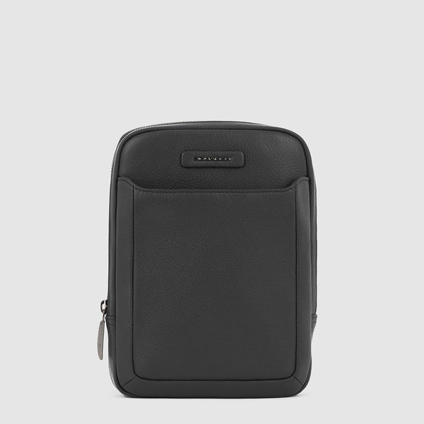Men's Vertical Leather Crossbody Bag for iPad® mini - 1