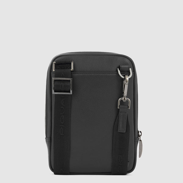Men's Vertical Leather Crossbody Bag for iPad® mini - 3