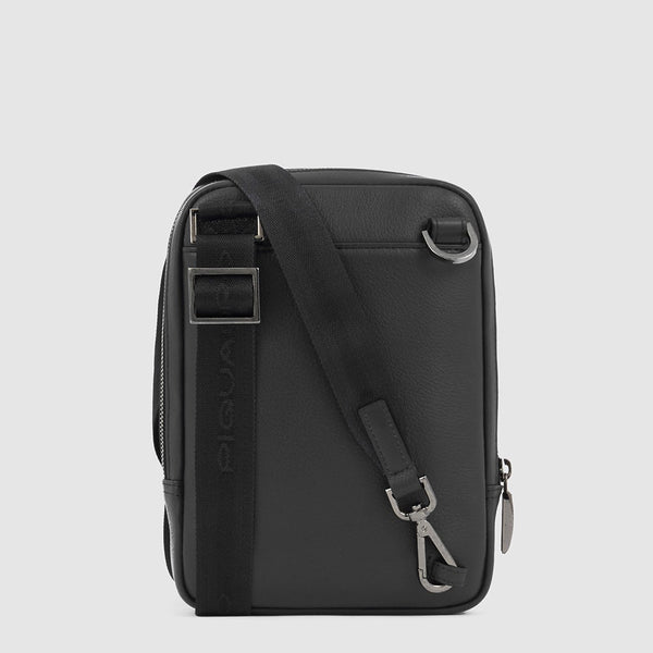 Men's Vertical Leather Crossbody Bag for iPad® mini - 4