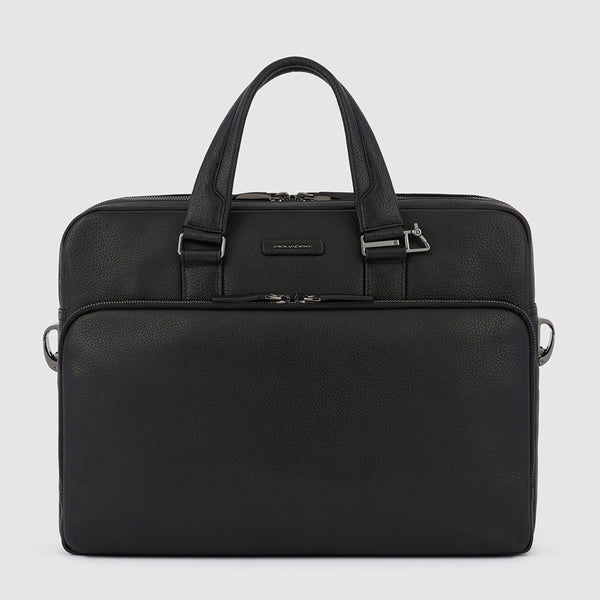 Leather Laptop Briefcase 15.6" with iPad® Compartment - 1