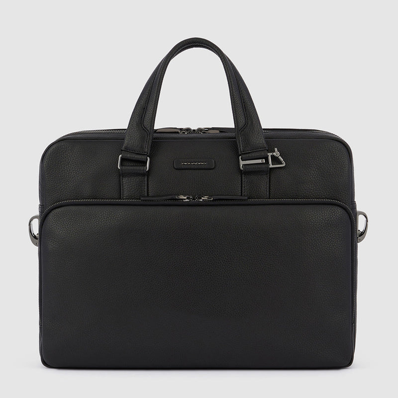 Borsa porta pc 15,6" a due scomparti - nero