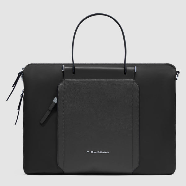 Slim Expandable Women's Laptop Bag 15.6" - Black