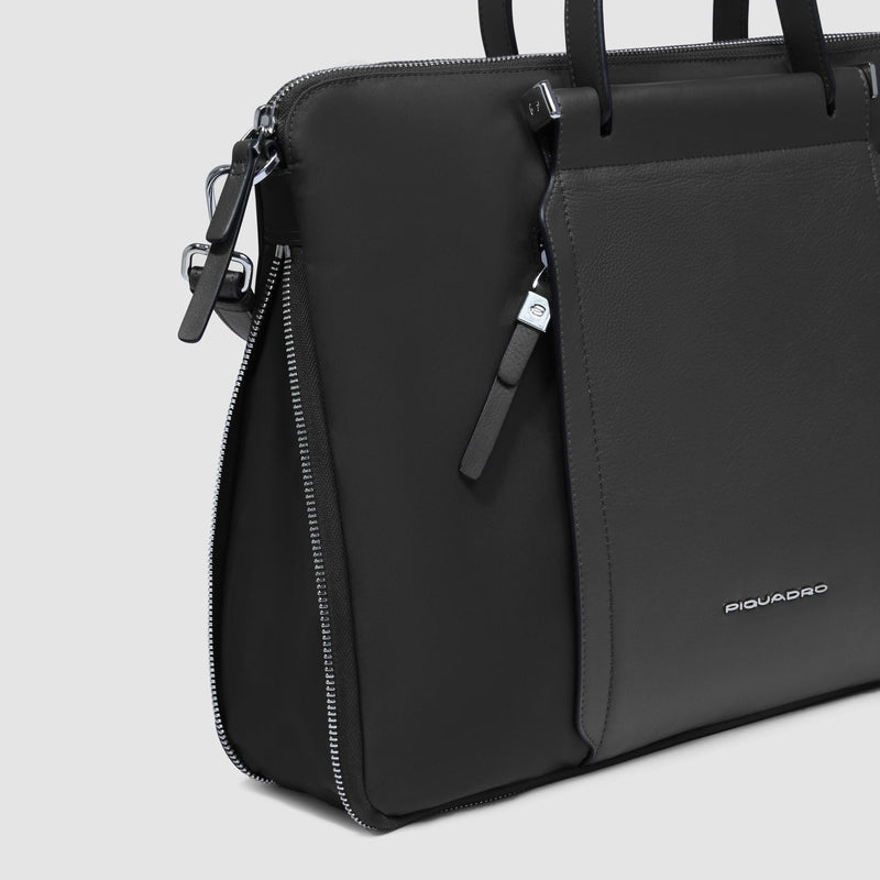 Slim Expandable Women's Laptop Bag 15.6" - Black - photo 5