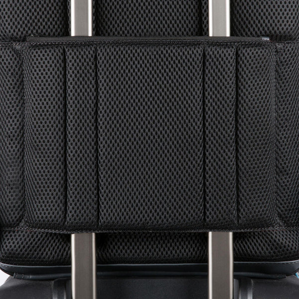 Mochila de couro para notebook 15,6" com Fast Check - Cinza/Preto - foto 7