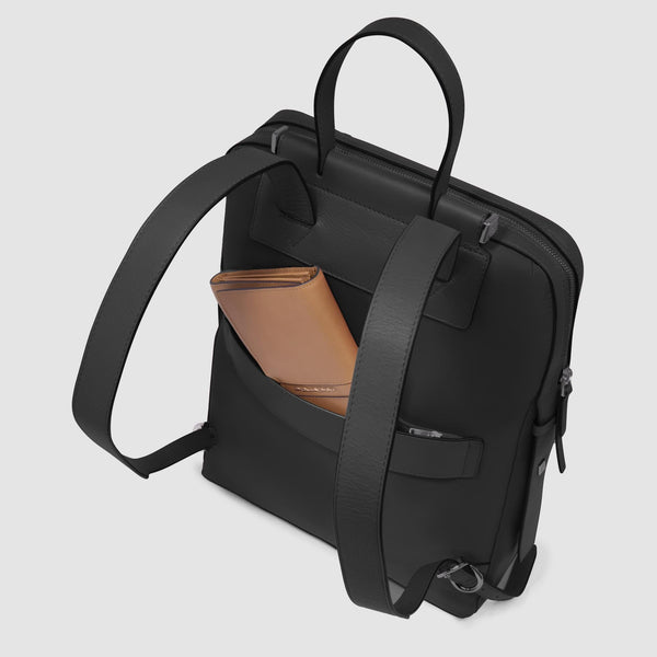 Women's 14" Laptop Backpack in Recycled Fabric - Black - photo 4