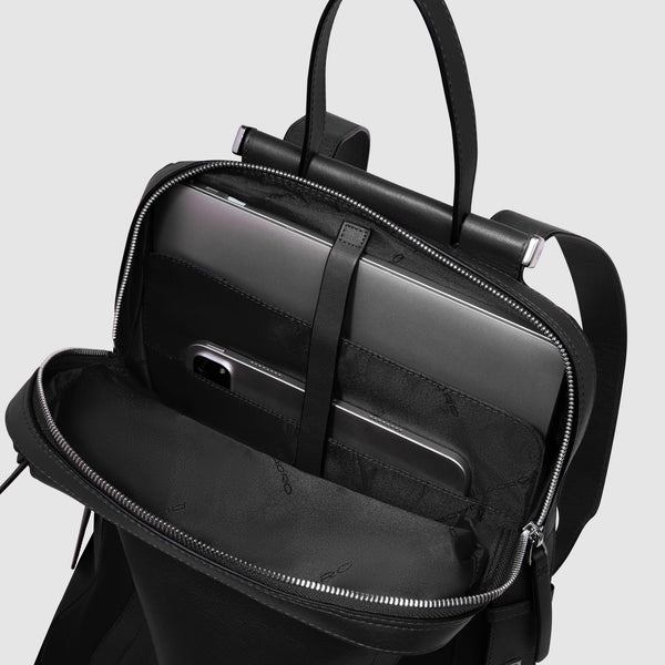 Women's 14" Laptop Backpack in Recycled Fabric - Black - photo 7