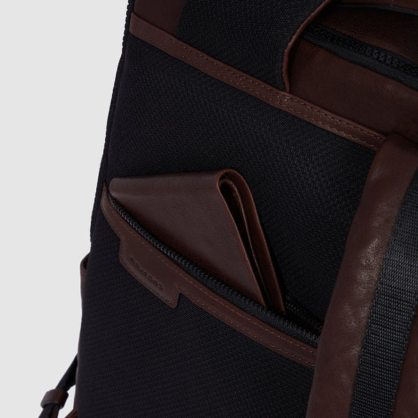 Leather Bike Backpack 15.6" Laptop with Anti-Theft Cable - 8