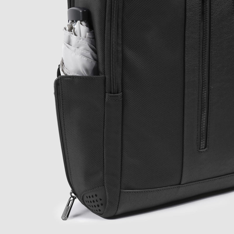 Sac à dos d' ordinateur 15,6" en tissu recyclé - Noir - photo 2