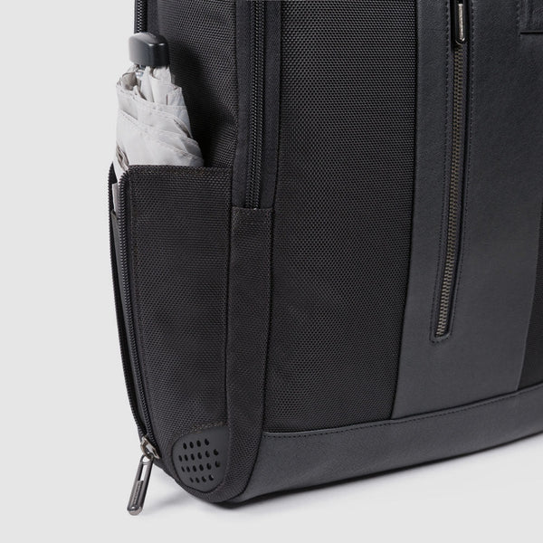 Sac à dos d' ordinateur 15,6" en tissu recyclé - Noir - photo 3