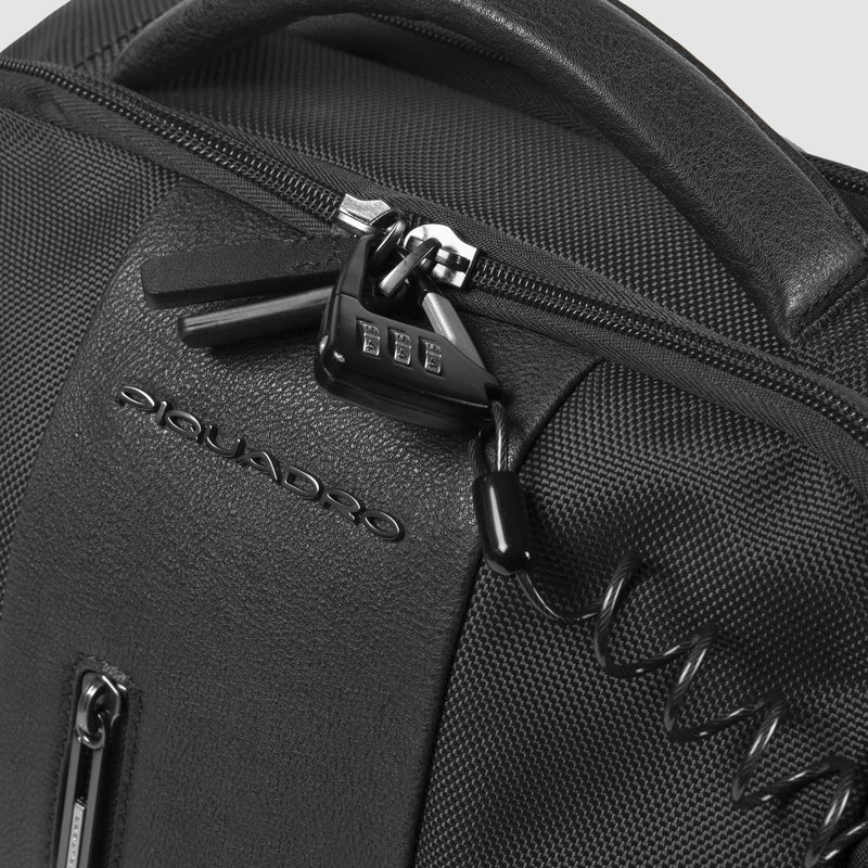 Sac à dos d' ordinateur 15,6" en tissu recyclé - Noir - photo 6