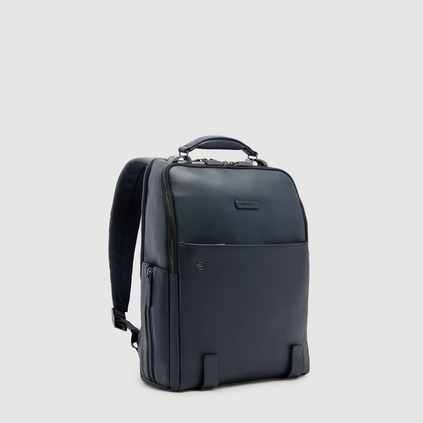 Anti-Theft Slim Leather Laptop Backpack 15.6" - 2