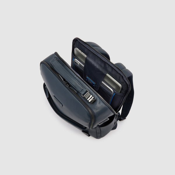 Anti-Theft Slim Leather Laptop Backpack 15.6" - 4