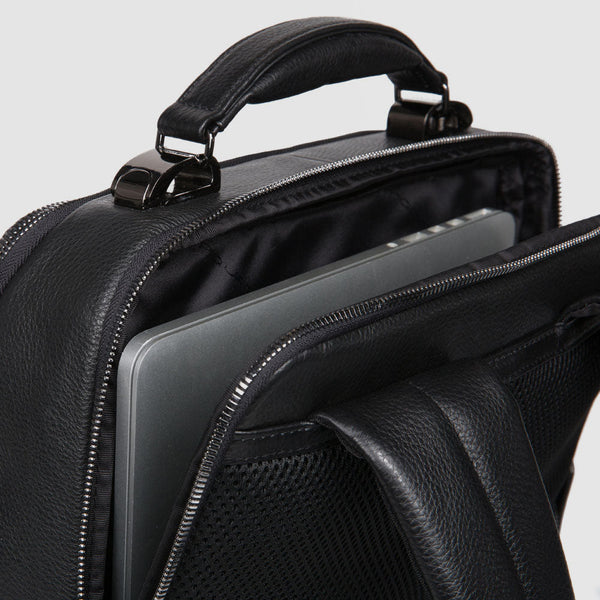 Anti-Theft Slim Leather Laptop Backpack 15.6" - 3