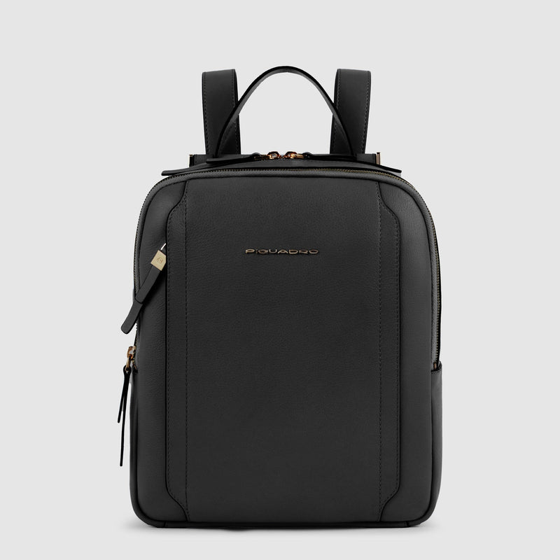 Women's RFID Leather Backpack for iPad® 11" - Black