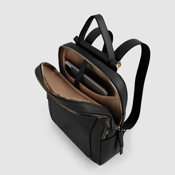 Women's RFID Leather Backpack for iPad® 11" - Black - photo 4