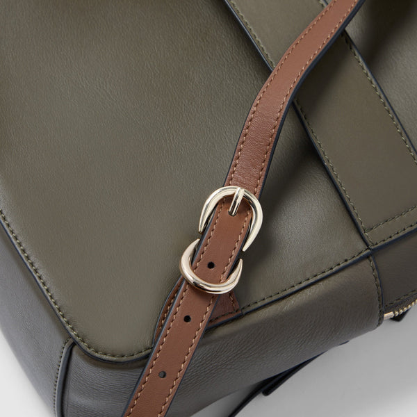Women's RFID Leather Backpack for iPad® 11" - Hazelnut suede - photo 5