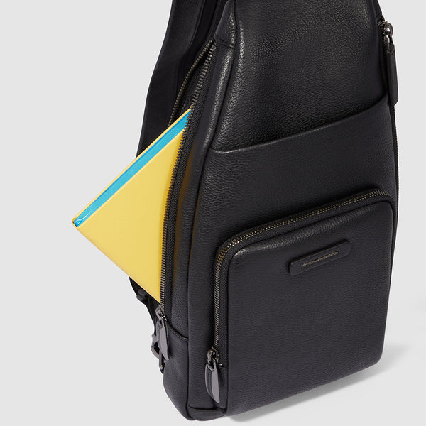 Two-Compartment Leather Sling Bag for iPad® mini - 7
