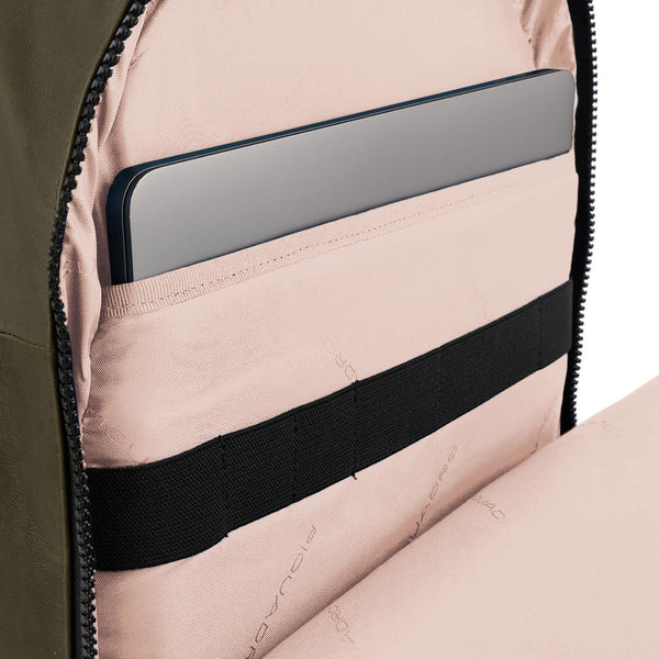 Leather Laptop Backpack 15.6" with Rain Cover - 7