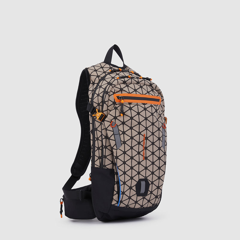 Bike Backpack in 40% Recycled Cordura® - Beige - photo 2