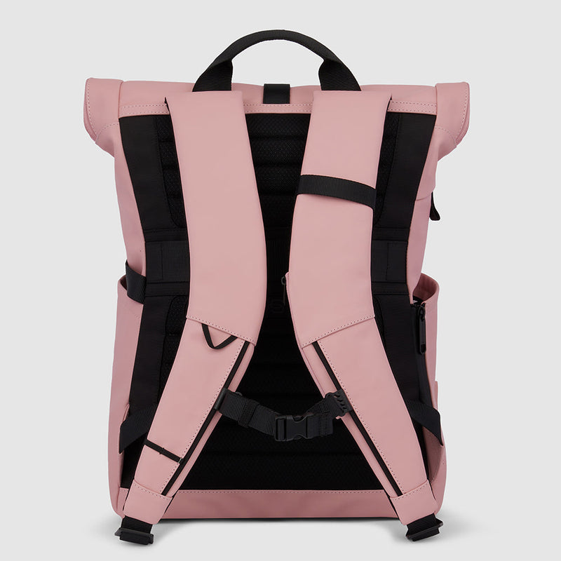 Rain-Ready Roll Top Laptop Backpack 15.6"