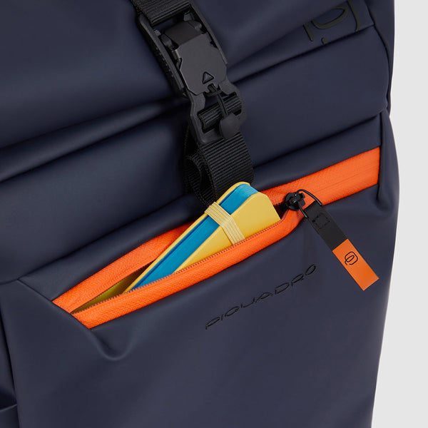 Rain-Ready Roll Top Laptop Backpack 15.6" - 12