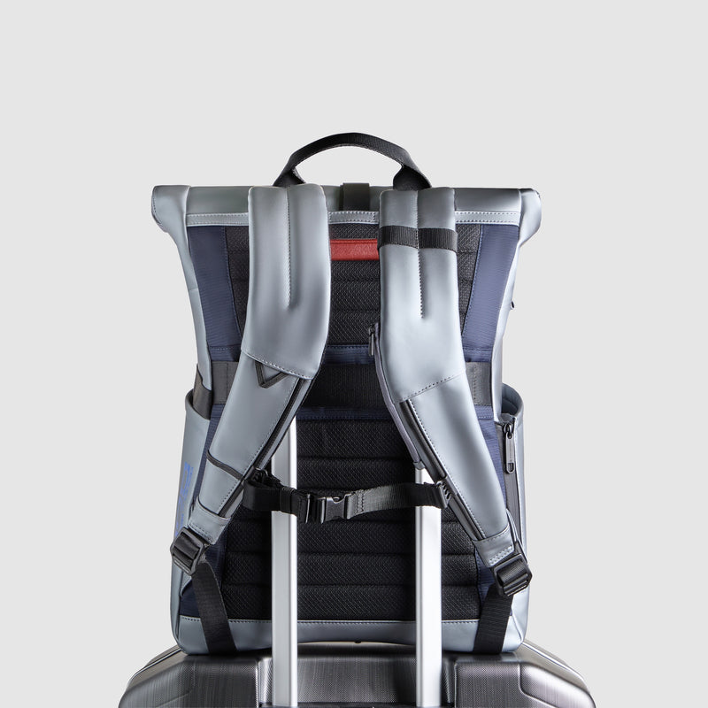 Roll-Top 15.6" Laptop Backpack Piquadro x Ducati