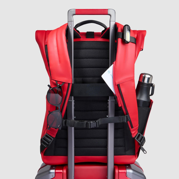 Red backback - back