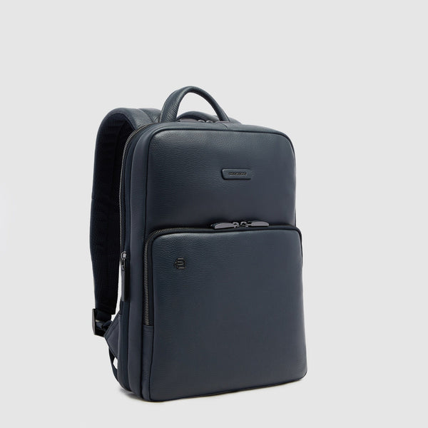 Slim Expandable Leather Laptop Backpack 14" - 2