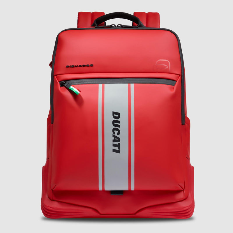 15.6-inch Laptop Backpack with RFID Protection Piquadro x Ducati - Red