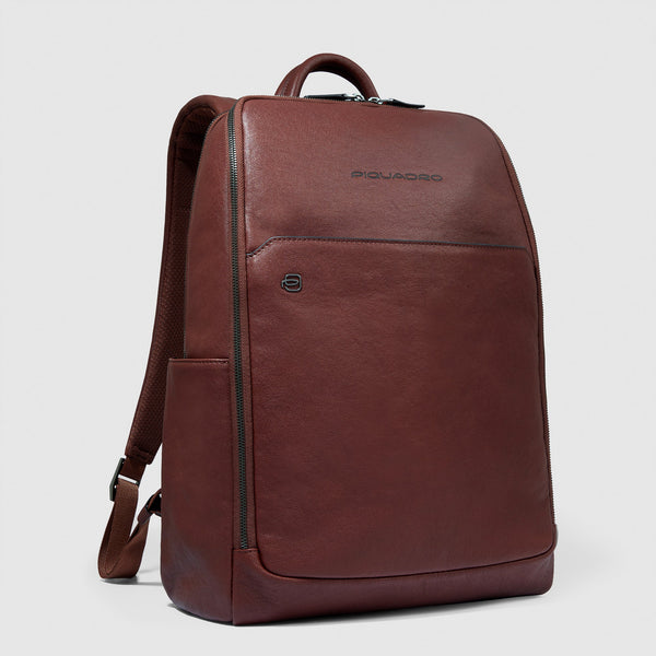 Leather Laptop Backpack 14" with Anti-Theft Cable - Tobacco - photo 2