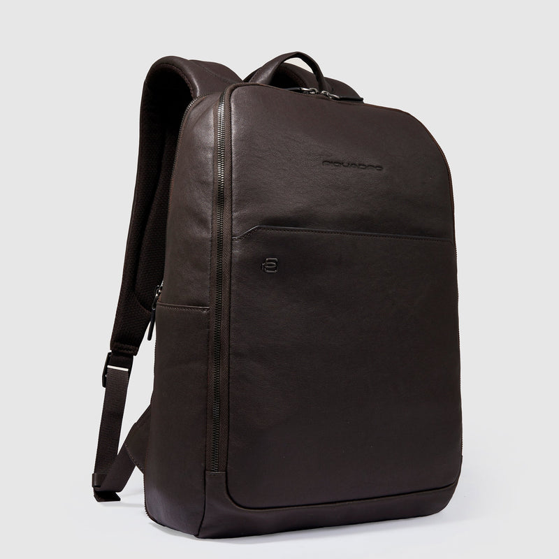 Leather Laptop Backpack 14" with Anti-Theft Cable