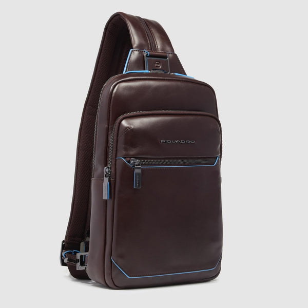 Leather Sling Bag Convertible to Backpack - Mahogany - photo 2