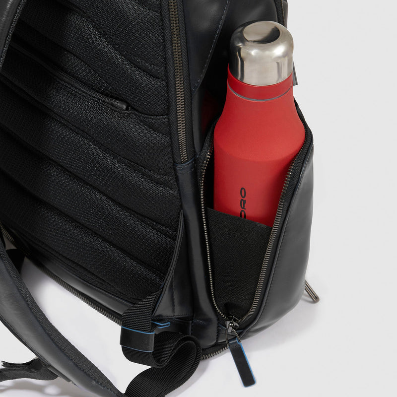 Leather 15.6" Laptop Backpack with Shoe Compartment