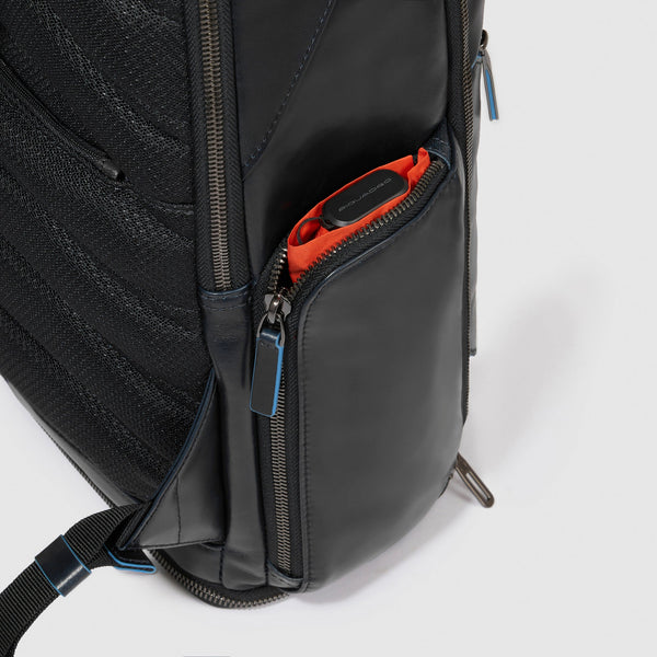 Leather 15.6" Laptop Backpack with Shoe Compartment - 10