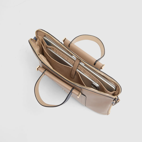Expandable Leather Work Bag for 14" Laptop - 4