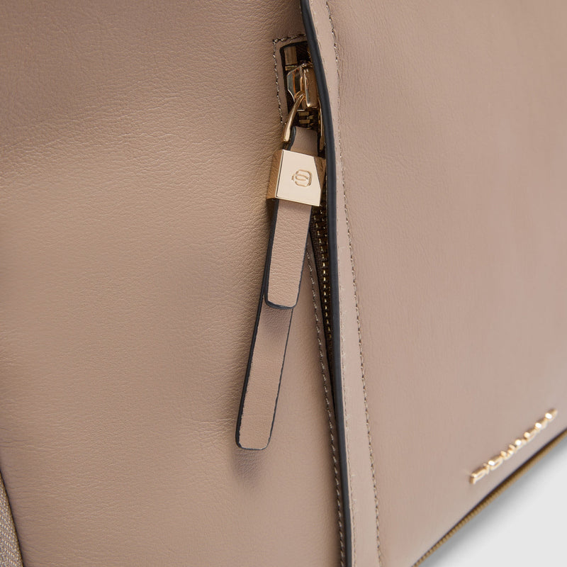 Expandable Leather Work Bag for 14" Laptop