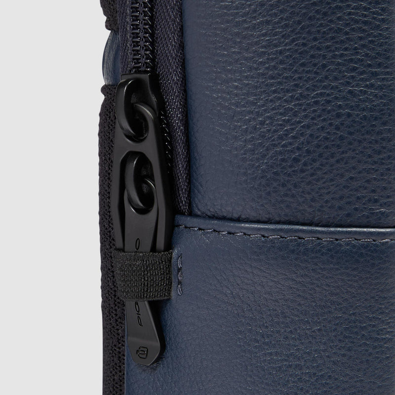 Leather Sling Bag for 11" iPad® with Anti-Theft Zips - Blue - photo 6